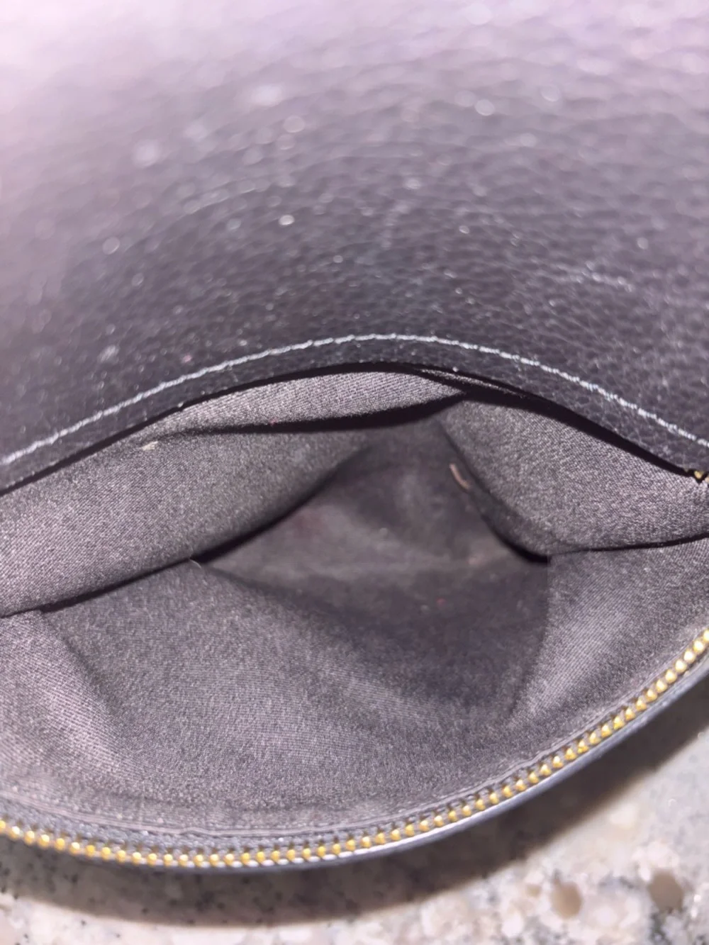 Coach Val Duffle Bag Black Carry Strap Authentic Pebble Black Leather Crossbody - Picture 5 of 8